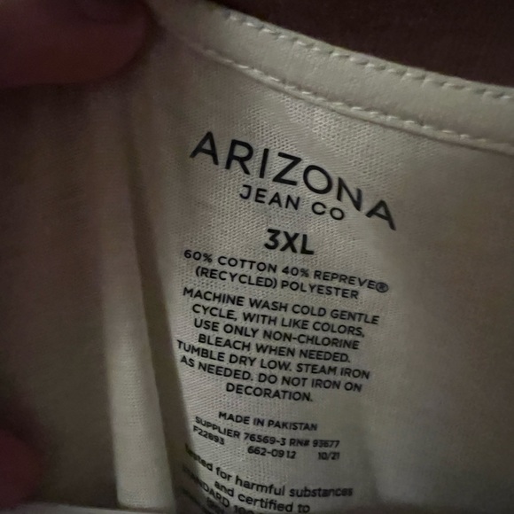 NWT Women’s Arizona Jean Co 3XL Top - Picture 3 of 4